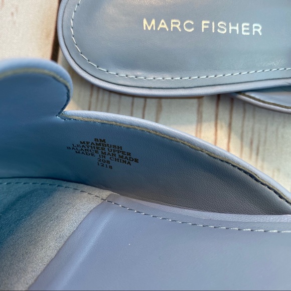 Marc Fisher - Women’s Blue Slide On Loafers - Picture 8 of 8